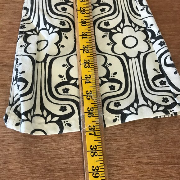 We the Free Penny Pull On Flare Jeans Women 29 Black Floral Mid Rise Pocket Boho - Picture 5 of 15